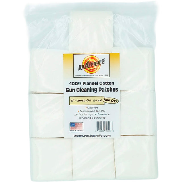 Rusteprufe 3" Flannel Cotton Cross Woven Patches 500ct | Rusteprufe