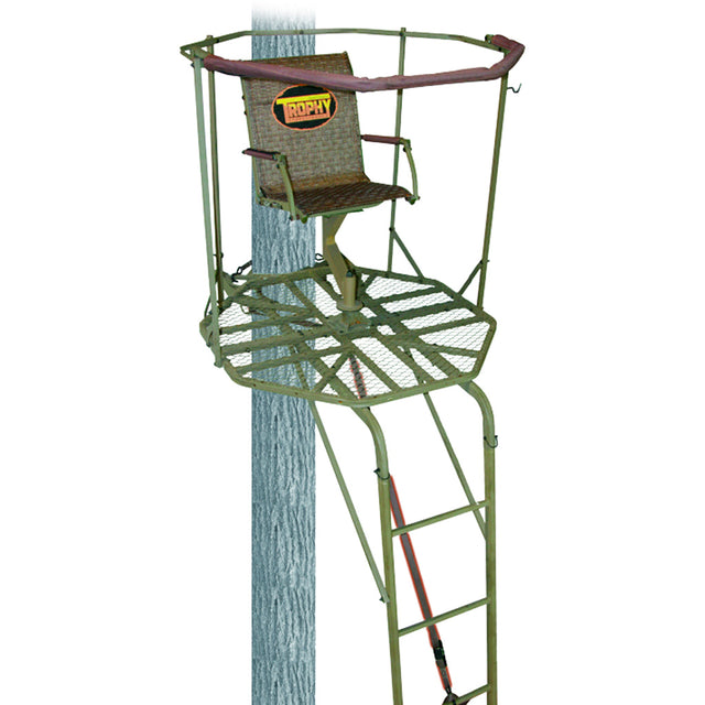 Trophy Treestands Aimer 360 Ladderstand Single Person 16 ft. | Trophy Treestands