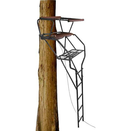 Trophy Treestands Maxgrip Double Ladderstand Two Person 18 ft. | Trophy Treestands