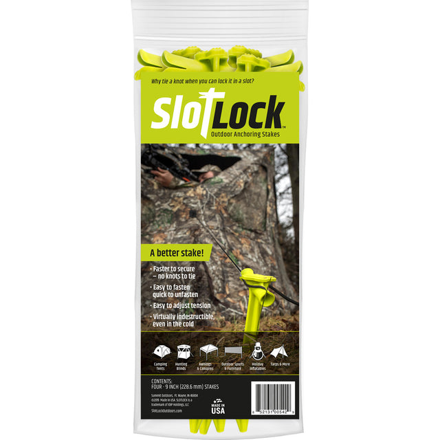 SlotLock Blind/Tent Anchoring Stake 4 Pk. 9 in. | Summit