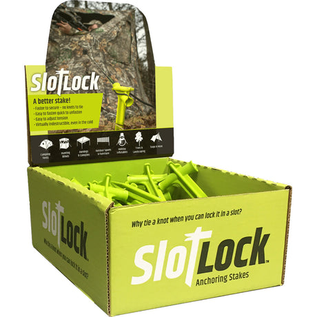 SlotLock Blind/Tent Anchoring Stake 24 ct. Bulk in Display | Summit