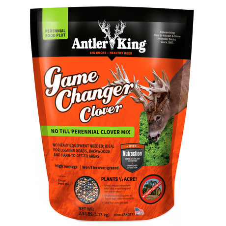 Antler King Game Changer Clover Seed 1/4 Acre | Antler King