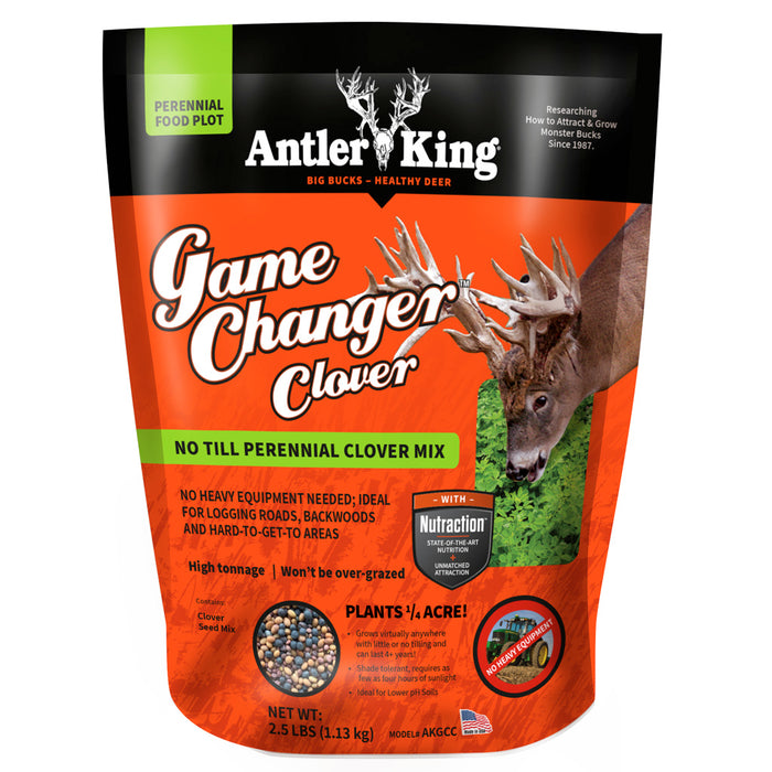 Antler King Game Changer Clover Seed 1/4 Acre | Antler King