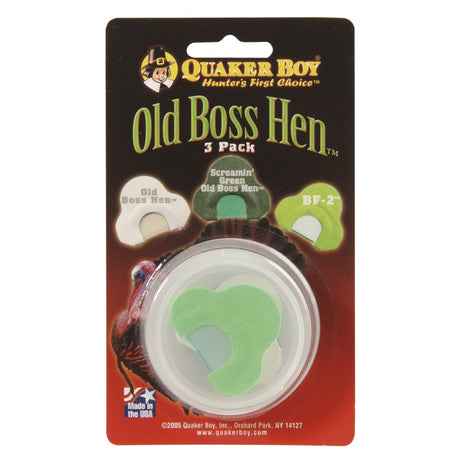 Quaker Boy Old Boss Hen Turkey Call 3 pk. | Quaker Boy