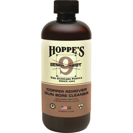 Hoppes No. 9 Bench Rest Copper Solvent Pint bottle | Hoppe's
