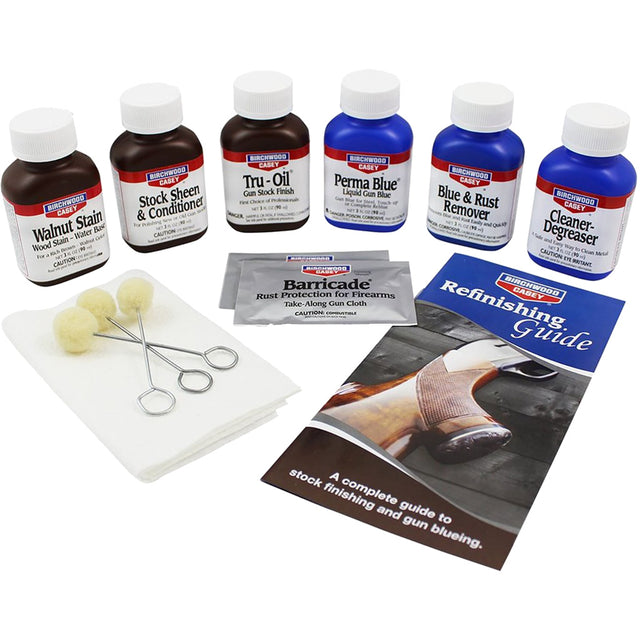 Birchwood Casey Deluxe Finishing Kit Perma Blue & Tru-Oil Complete Kit | Birchwood Casey