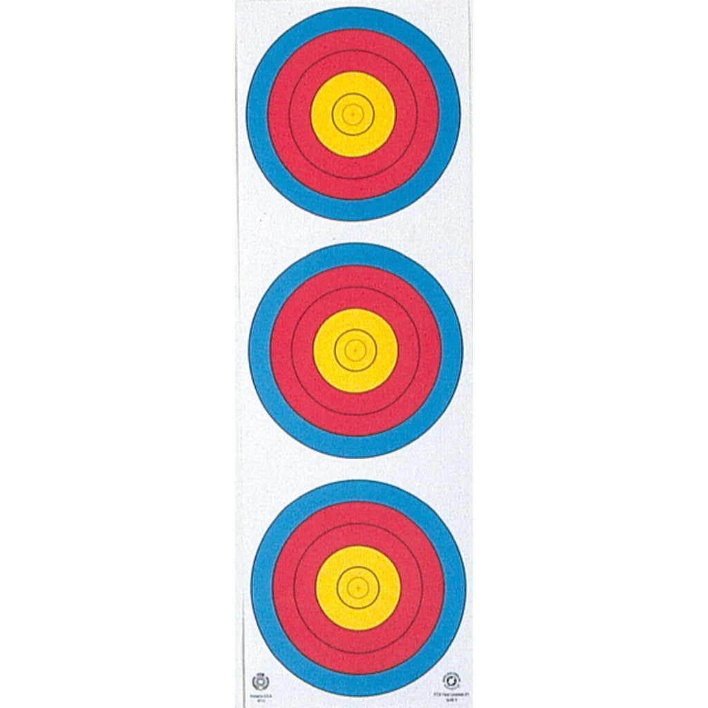 Maple Leaf Target Face 3-Spot Vertical 25 pk. | Maple Leaf Press
