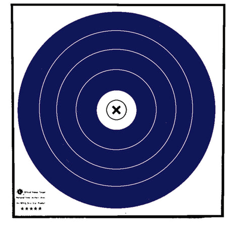 Maple Leaf Target Face NFAA Indoor Blue/White 40 cm. 100 pk. | Maple Leaf Press