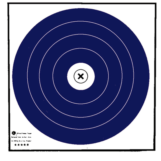 Maple Leaf Target Face NFAA Indoor Blue/White 40 cm. 100 pk. | Maple Leaf Press