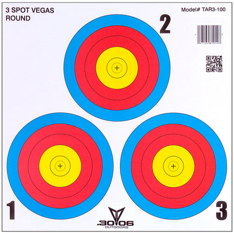30-06 Paper Targets 3 Spot Vegas 100 pk. | 30-06
