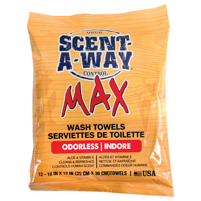Scent-A-Way Max Wash Towels 12 pk. | Scent-A-Way