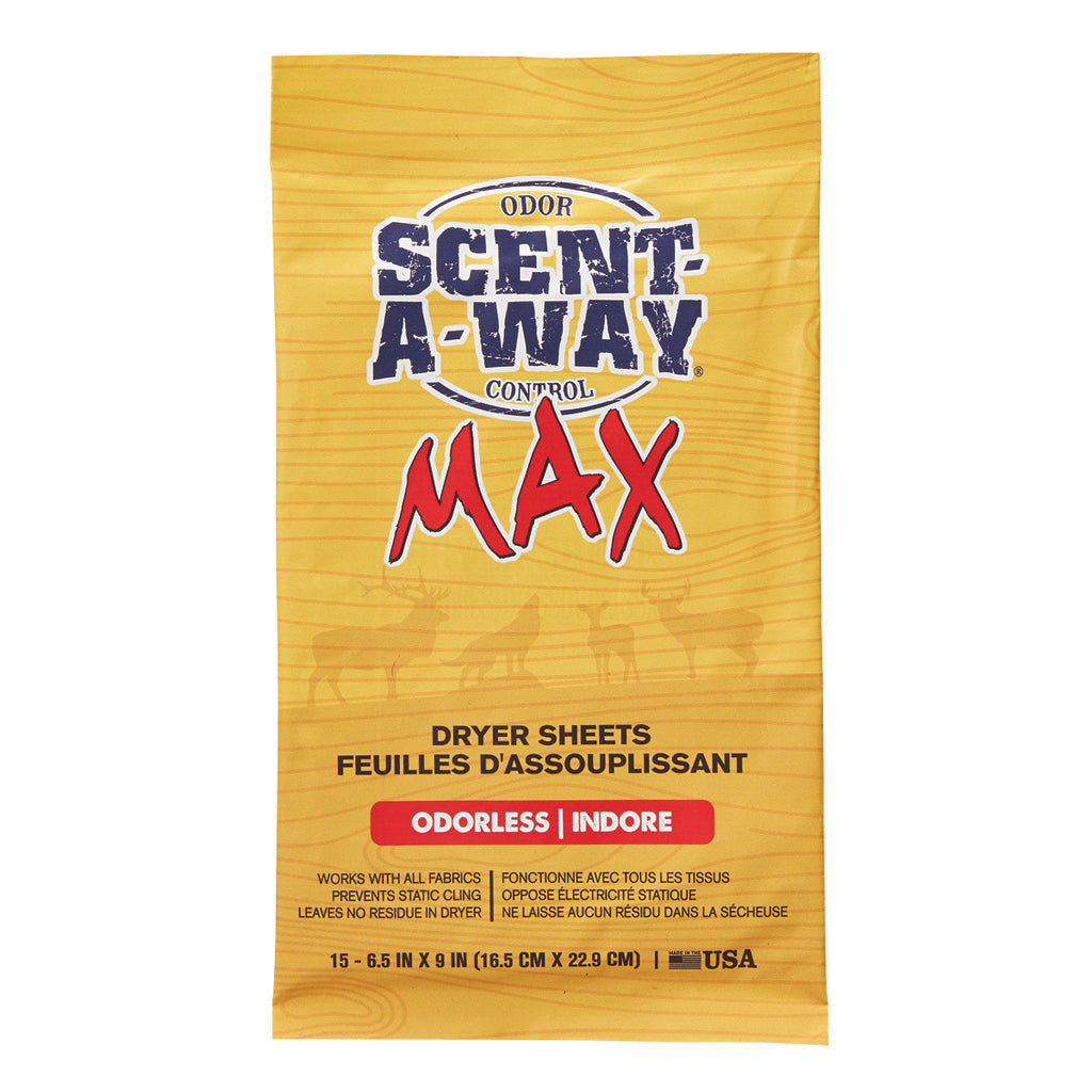 Scent-A-Way Max Dryer Sheets 15 pk. | Scent-A-Way