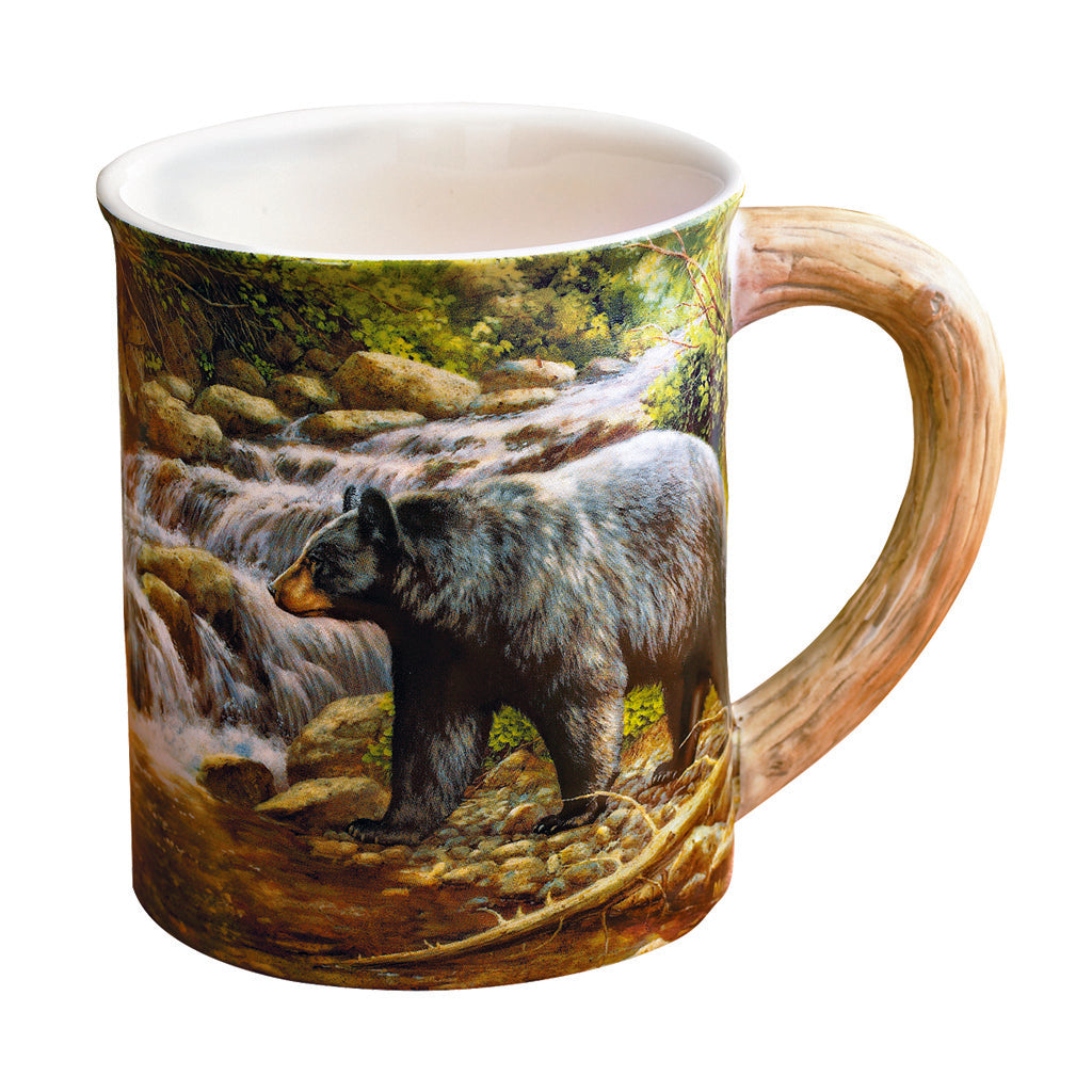 Wild Wings Sculpted Mug Shadow of the Forest Bear | Wild Wings
