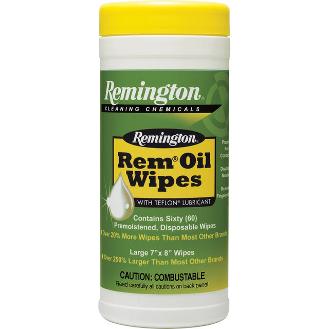 Remington Rem Oil 60 ct. Pop Top Canister Wipes | Remington