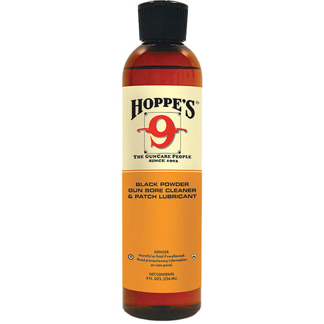 Hoppes No. 9 Black Powder Gun Bore Cleaner 8 oz. Bottle | Hoppe's