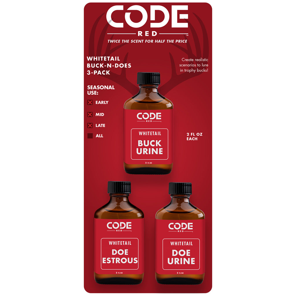 Code Red Triple Buck-N-Does Scent Combo 3 pk. | Code Red
