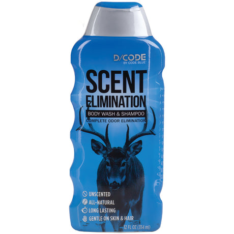Code Blue D-Code Odor Eliminator Body Wash/Shampoo 12 oz. | Code Blue