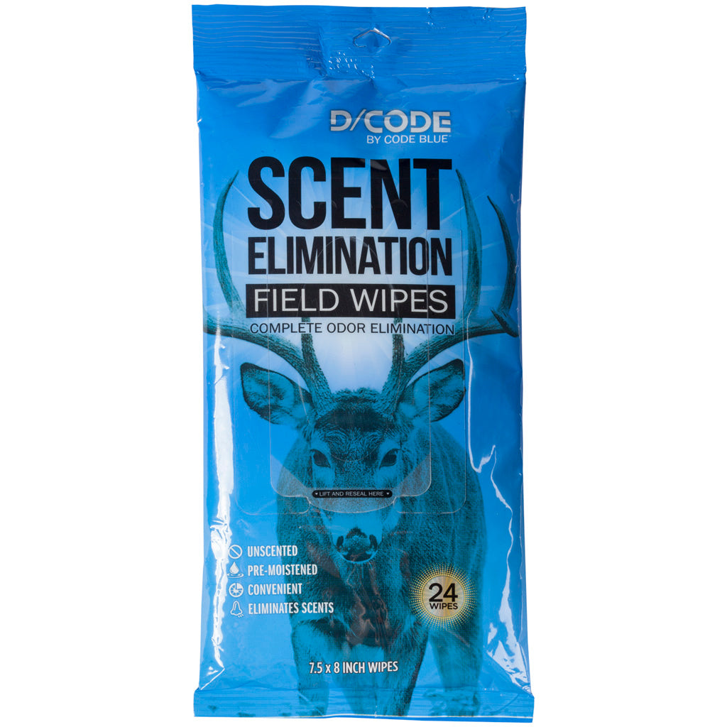 Code Blue D-Code Odor Eliminator Field Wipes | Code Blue
