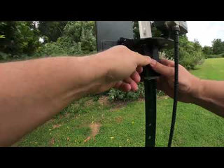 Patented T-Post Trail Camera & Solar Panel Mount — 1 Articulating Arm